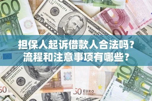 北京担保人起诉借款人合法吗？流程和注意事项有哪些？
