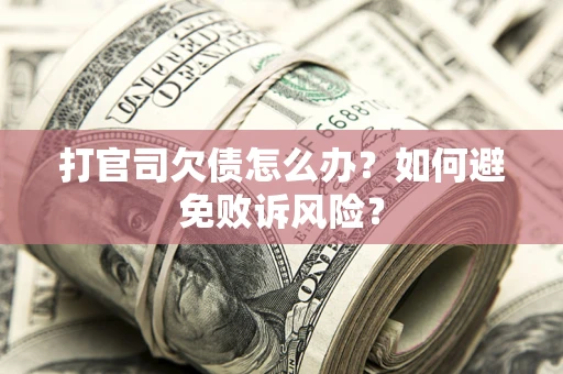 北京打官司欠债怎么办？如何避免败诉风险？