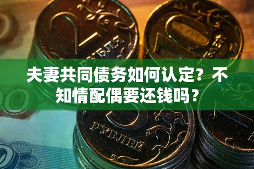 北京夫妻共同债务如何认定？不知情配偶要还钱吗？