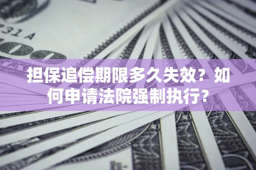 北京担保追偿期限多久失效？如何申请法院强制执行？