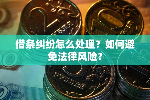北京借条纠纷怎么处理？如何避免法律风险？